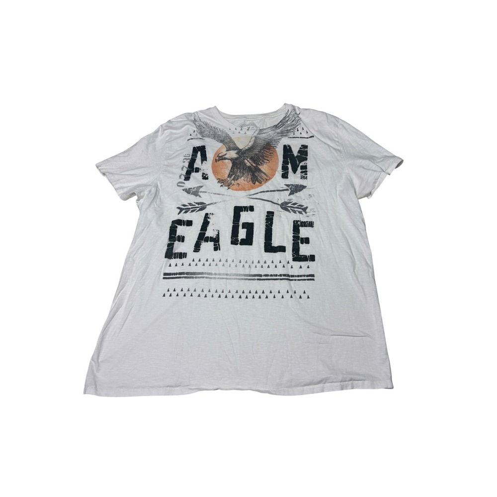 Vintage Y2k American Eagle Outfitters Men XXL Eagle Graphic T-Shirt Single Stich